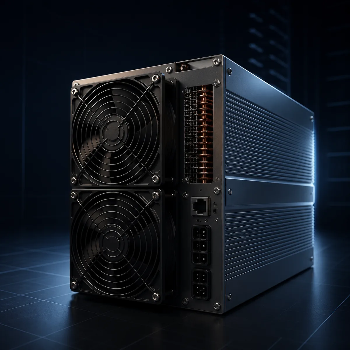 Concept image of generic unbranded ASIC mining equipment